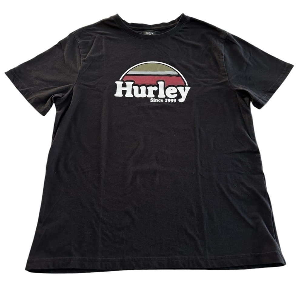 Hurley Short Sleeve T-Shirt Rise & Jam Since 1999 Black Men’s Size Large